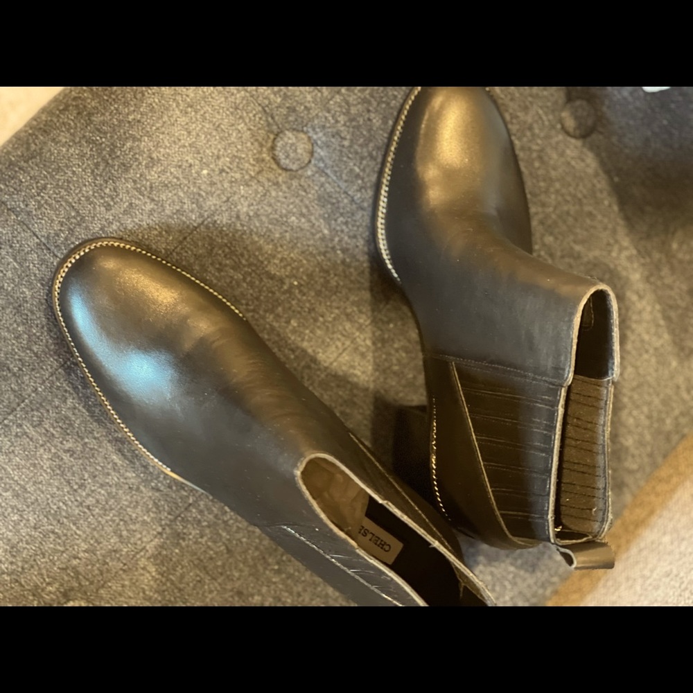 Chelsea & Violet Black Ankle Boots